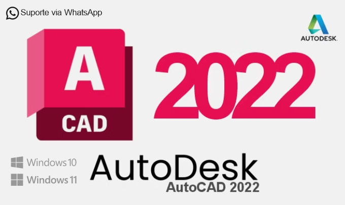AutoCAD 2022, Autodesk, CAD - Loja de softwares Colecion Web Solutions – CorelDraw, Adobe entre outros, soluções digitais completas: criação de sites, sistemas de delivery, catálogos online e gestão empresarial.