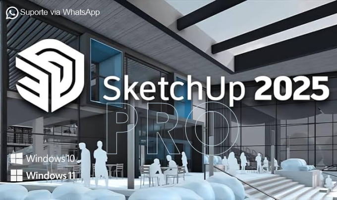 SketchUp PRO 2025 - Loja de softwares Colecion Web Solutions – CorelDraw, Adobe entre outros, soluções digitais completas: criação de sites, sistemas de delivery, catálogos online e gestão empresarial.