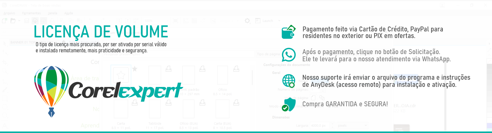 CorelDRAW 2025 LICENÇA VITALÍCIA - Loja de softwares Colecion Web Solutions – CorelDraw, Adobe entre outros, soluções digitais completas: criação de sites, sistemas de delivery, catálogos online e gestão empresarial.
