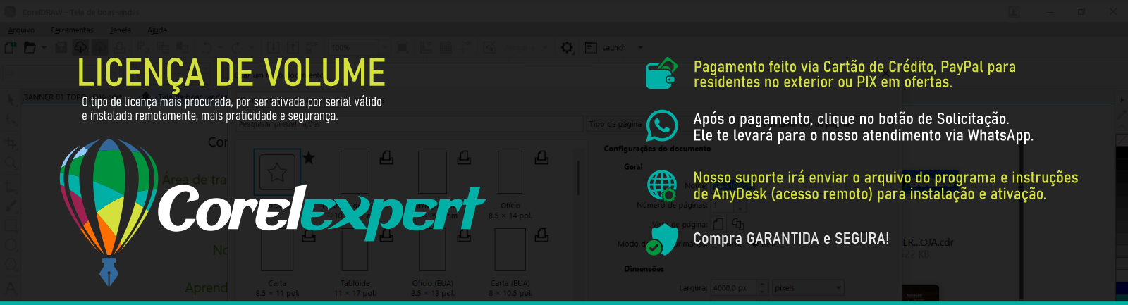 CorelDraw 2026, LICENÇA VITALÍCIA - Loja de softwares Corel Expert – CorelDraw, Adobe entre outros, soluções digitais completas: criação de sites, sistemas de delivery, catálogos online e gestão empresarial.